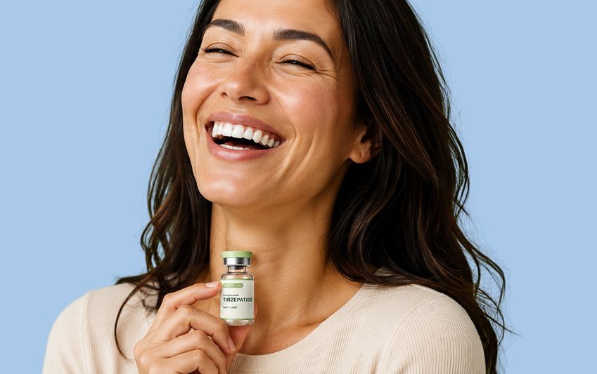 YourEra member holding a Compounded Tirzepatide vial