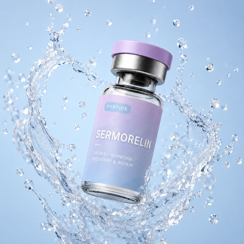 Compounded Sermorelin peptide vial